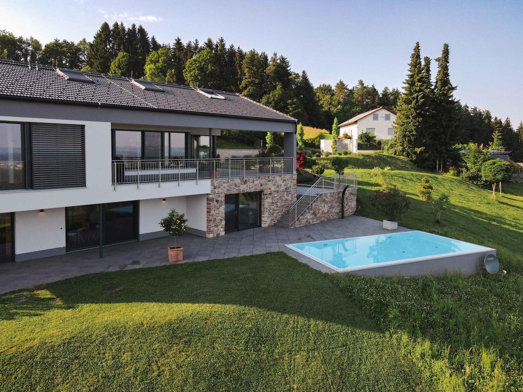 Greim15 --- Ganzes Ferienhaus Mit Fernsicht, Pool, Wellness Deutschlandsberg Ngoại thất bức ảnh