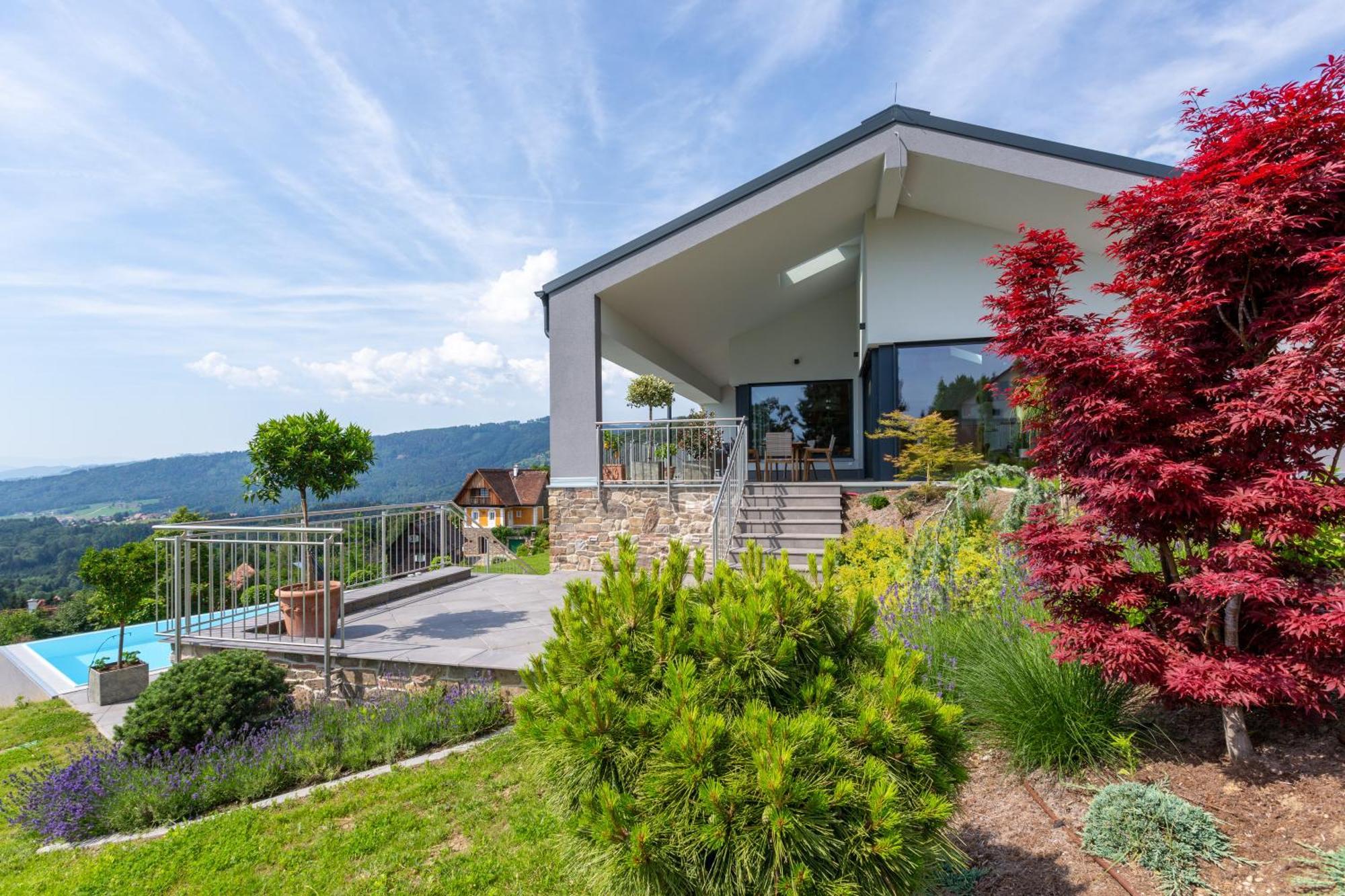 Greim15 --- Ganzes Ferienhaus Mit Fernsicht, Pool, Wellness Deutschlandsberg Ngoại thất bức ảnh